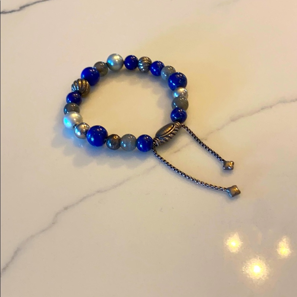 David Yurman Lapis Elements Bead Bracelet
